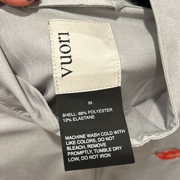 Men’s Vuori Venture Track Jacket Platinum Linen Texture - Picture 5 of 6